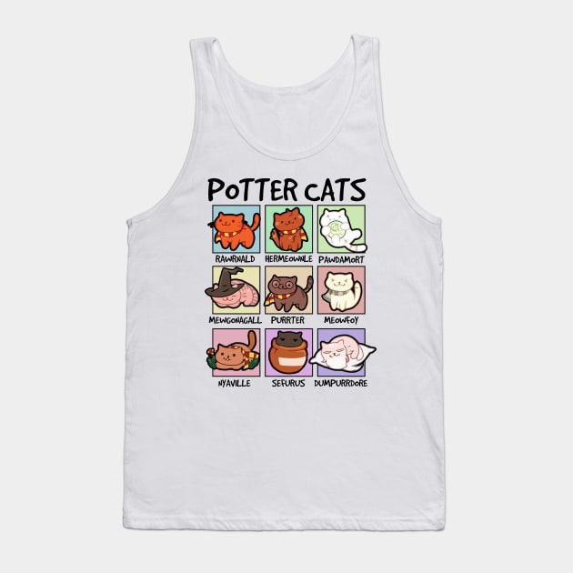 Potter Cats Tank Top by Freeman Thompson Weiner